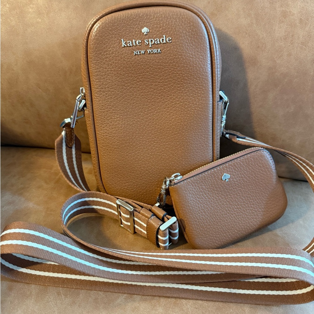 Kate Spade Tan Crossbody Bag Set
